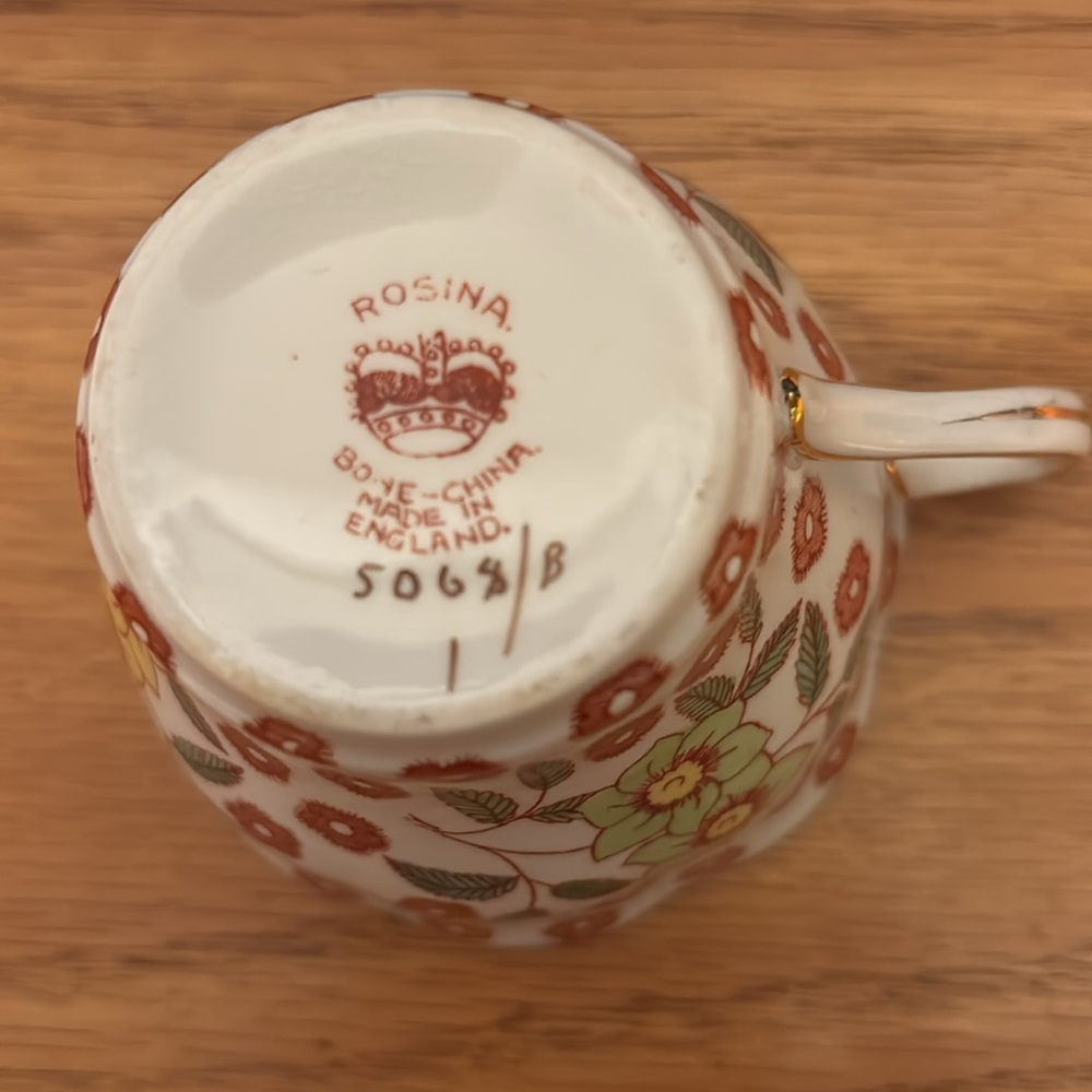 VINTAGE ROSINA TEACUP - Picture 3 of 3